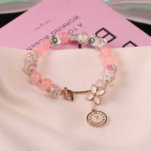 Женский браслет из бусин, длина 23,5 см-2