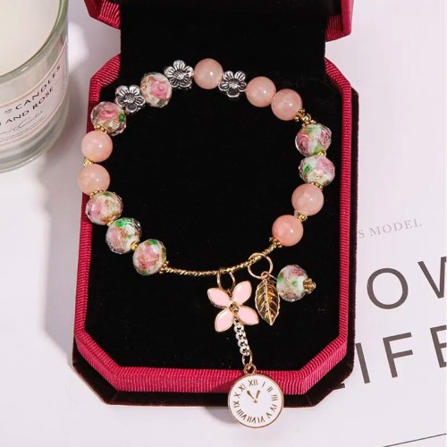 Женский браслет из бусин, длина 23,5 см-6