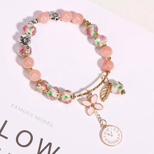 Женский браслет из бусин, длина 23,5 см-4