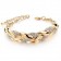 Women's bracelet, stylish, classic, casual, alloy and rock crystal stones
