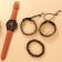 Relogio men's quartz wristwatch + 3 stylish bracelets