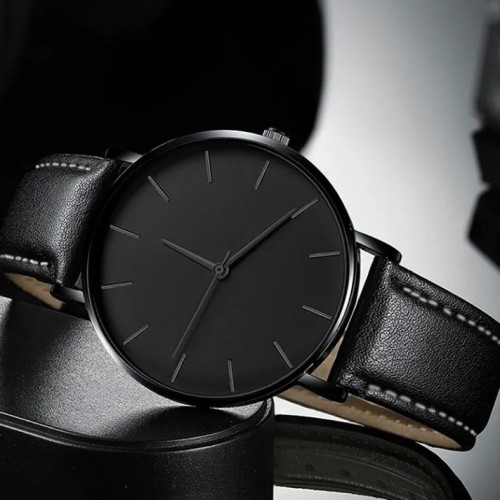 Комплект мужские кварцевые часы, плетеный браслет и кулон-1