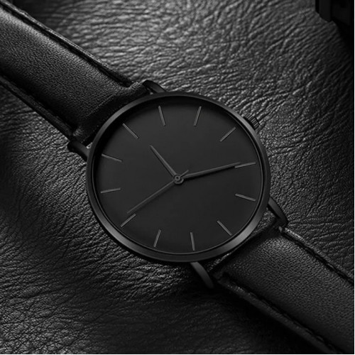 Комплект мужские кварцевые часы, плетеный браслет и кулон-3