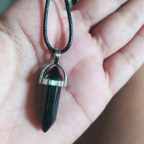 Комплект мужские кварцевые часы, плетеный браслет и кулон-5