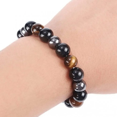 Браслет энергетический, тройной защиты Тигровый глаз-1