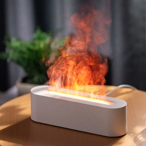 Увлажнитель воздуха RGB-аромадифузор с эффектом пламени-1
