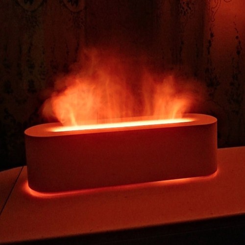 Увлажнитель воздуха RGB-аромадифузор с эффектом пламени-4