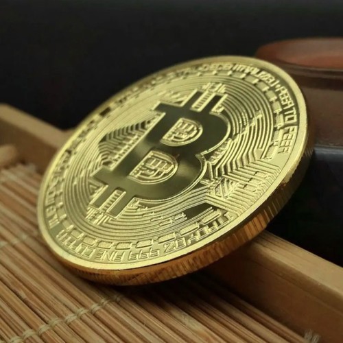 Подарочная, коллекционная монета Биткоин-4