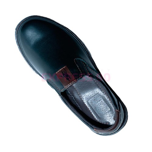 Полуботинки мужские из натуральной кожи на сплошной подошве-2