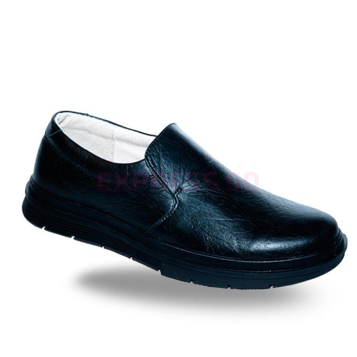 Полуботинки мужские из натуральной кожи на сплошной подошве