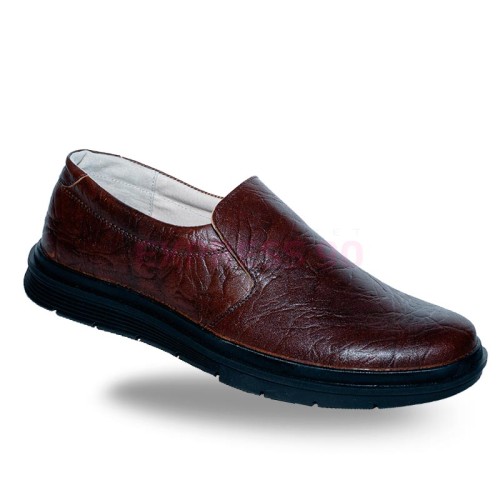 Полуботинки мужские из натуральной кожи сплошная подошва