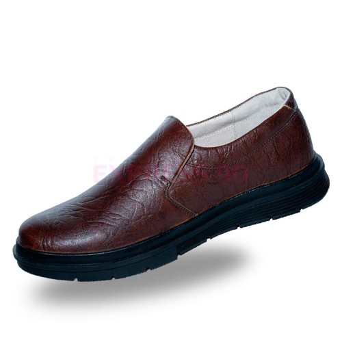 Полуботинки мужские из натуральной кожи сплошная подошва-1