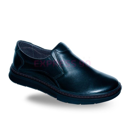 Полуботинки мужские из натуральной кожи на резинке