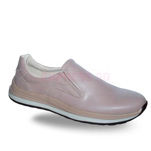 Полуботинки мужские из натуральной кожи на сплошной подошве