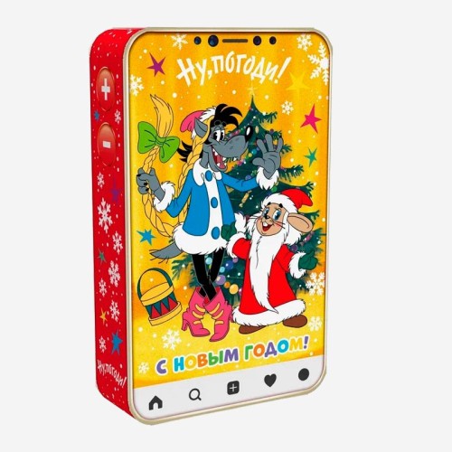 Детский Новогодний подарок Телефончик Ну погоди