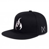 Cap Baseball cap in R'n'B style with a straight visor and Fire embroidery