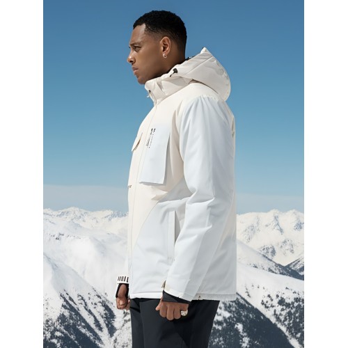 Мужской Горнолыжный костюм бежевого цвета Leifensh-2