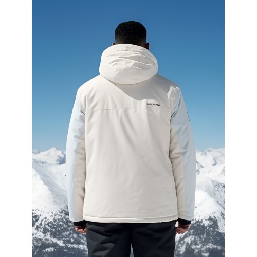 Мужской Горнолыжный костюм бежевого цвета Leifensh-3